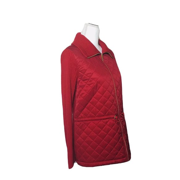 Rafaella Weekend Qulited Knitted Zip Up Jacket - Picture 2 of 9